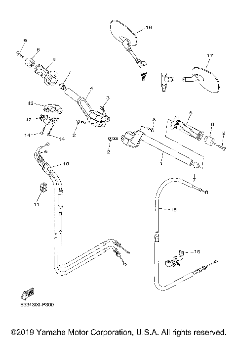 STEERING HANDLE CABLE