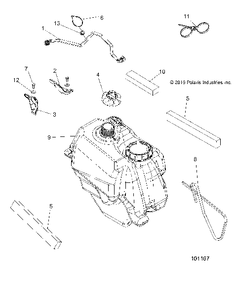 BODY, FUEL TANK ASM. - A17S6S57C1/CM [101167]