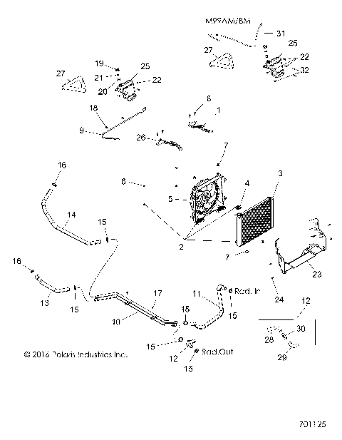 ENGINE, COOLING SYSTEM - R17RV_99 ALL OPTIONS (701125)