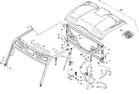 ROPS AND SEAT BELT ASSEMBLY [303992]