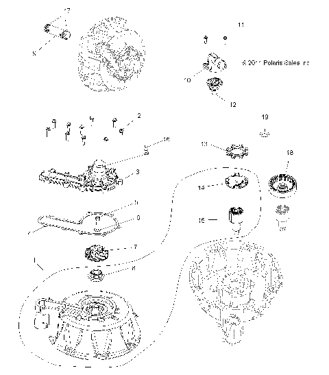 ENGINE, COOLING SYSTEM and WATER PUMP - A12DN8EFW (49ATVWATERPUMP12SPTRGEPS850)