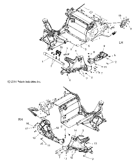 CHASSIS, BULKHEAD ASM. - S15DP8 ALL OPTIONS (49SNOWCHASSISFRT15PROS)