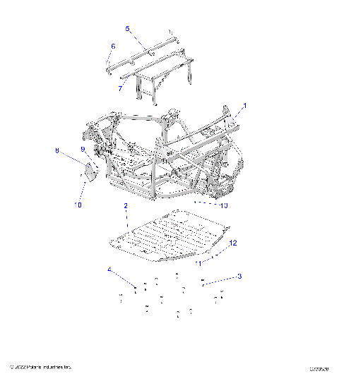 CHASSIS, MAIN FRAME AND SKID PLATES - R23RRED4FA/DA/SD4CA/CK (C700923)