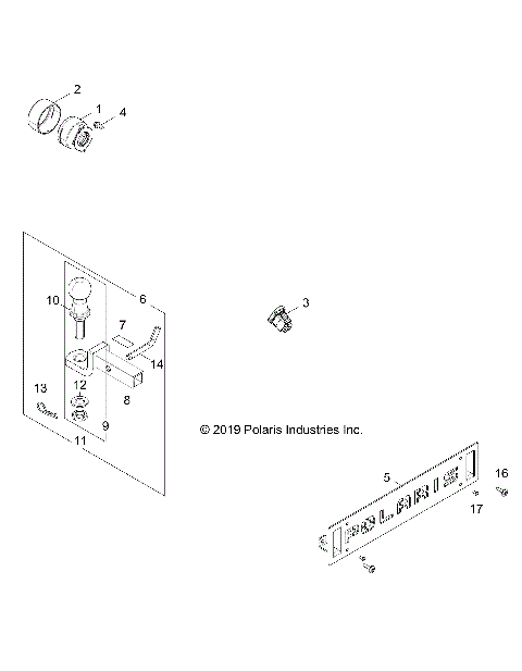 BODY, HITCH, LICENSE PLATE, ZUG - Z20NAS99FC (702714)