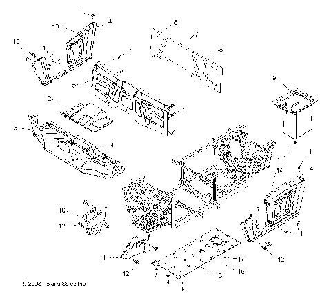 BODY, FLOOR and FENDERS - R09HH68/HY68 ALL OPTIONS (49RGRMOLDINGS09700EFI)