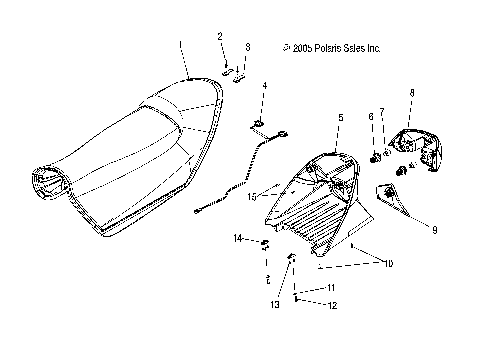BODY, SEAT ASM. and TAILLIGHT (LX) - S08PD6HS (4997139713A06)