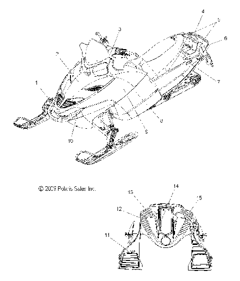 BODY, DECALS - S10PP7FSL/FEL (49SNOWDECAL10TRBODRGN)