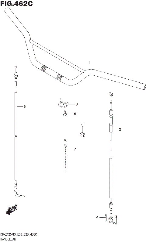 HANDLEBAR (DR-Z125LM0 E28)