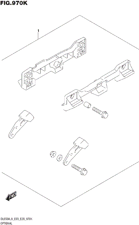 OPTIONAL (SIDE CASE BRACKET SET)