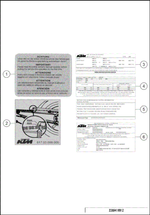 TECHNIC INFORMATION STICKER