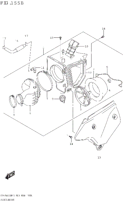 AIR CLEANER (DR-Z400S)
