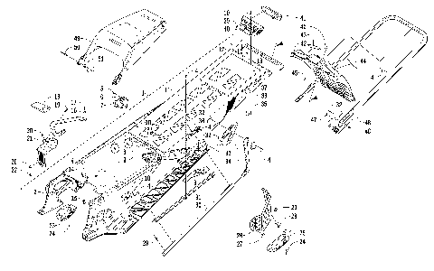 TUNNEL, REAR BUMPER, AND SNOWFLAP ASSEMBLY [99463]