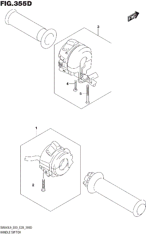 HANDLE SWITCH (SV650AL9 E33)