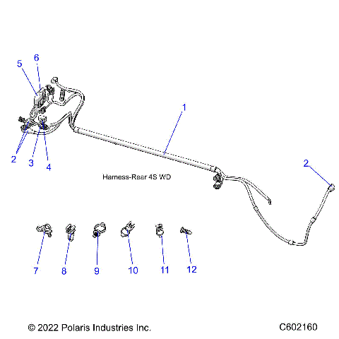 ELECTRICAL, WIRE HARNESS, REAR - S24FJE9FS/9FE (C602160)