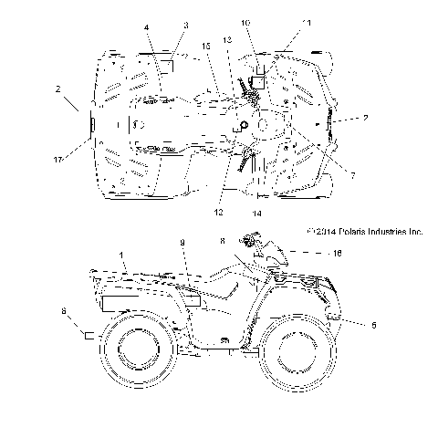 BODY, DECALS - A15SEH57AD (49ATVDECAL15570EFI)