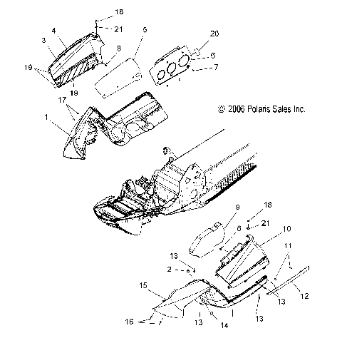 FENDERS and SIDE PANELS - S07PK6FS/FE/PM6FS/PM6FSA (49SNOWFENDERS600RMK)