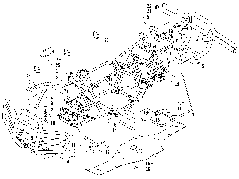 FRAME AND RELATED PARTS [90619]