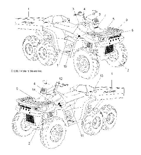 BODY, DECALS - A08CL50AA (49ATVDECAL086X6)