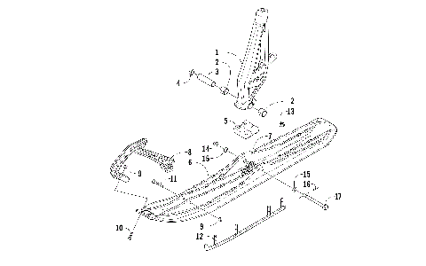 SKI AND SPINDLE ASSEMBLY [96853]