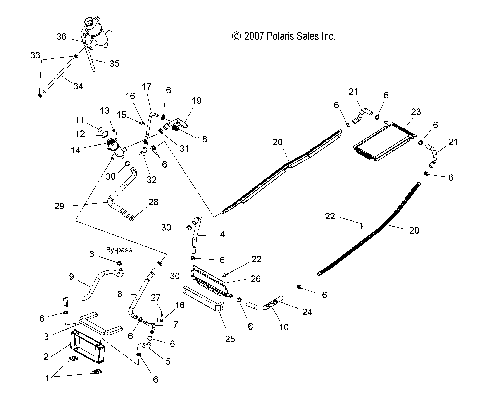 ENGINE, COOLING SYSTEM (LX) - S08PD6HS (49SNOWCOOLING08IQLXCFI)