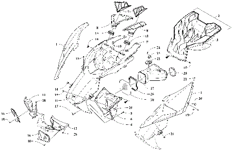 HOOD AND AIR INTAKE ASSEMBLY [106200]