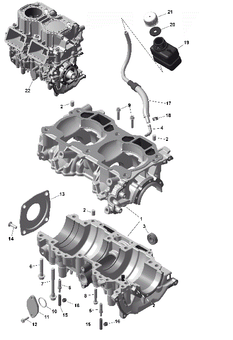 01- ROTAX - Crankcase