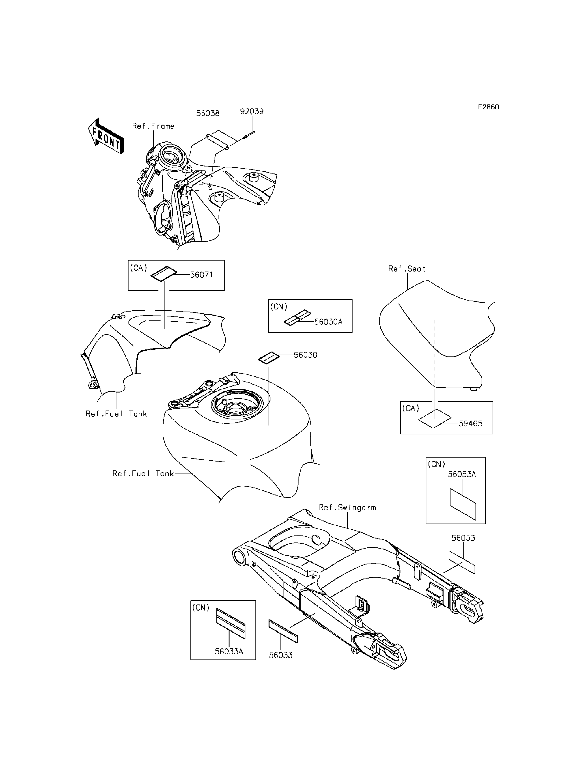 2015 Kawasaki Motorcycles Parts-Finder Diagrams | Cities