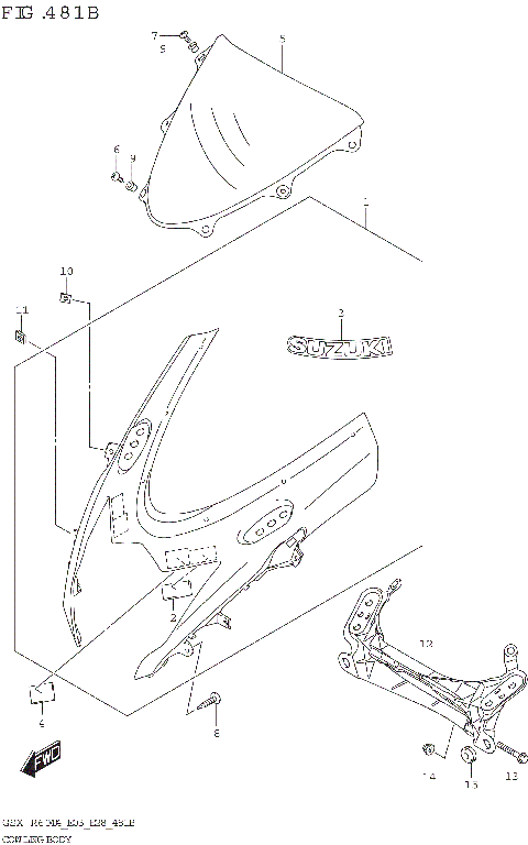 COWLING BODY (GSX-R600Z)