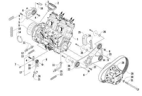 ENGINE AND RELATED PARTS