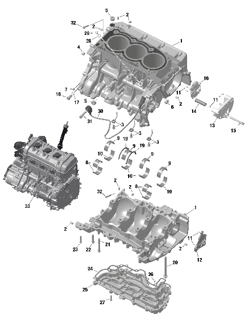 01- ROTAX - Crankcase