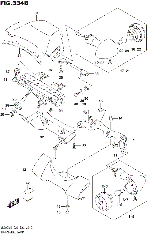 TURNSIGNAL LAMP (E33)