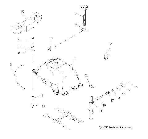 BODY, FUEL TANK ASM. - A09BA50FA (49ATVFUEL09SCRAMI)