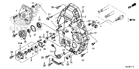 REAR CRANKCASE COVER