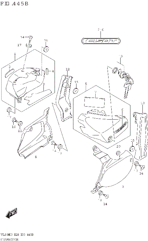 FRAME COVER (VL800T)