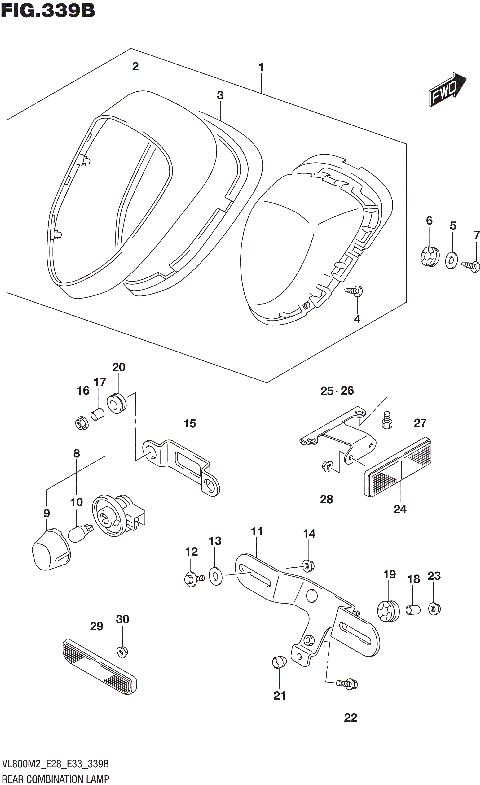 REAR COMBINATION LAMP (E33)