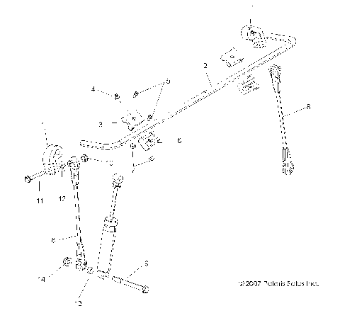 STABILIZER BAR, FRONT - R08VH76AD/AG (49RGRSTABILIZERFRT08VISTA)
