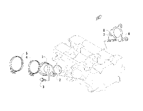 EXHAUST MANIFOLD GASKET/INTAKE FLANGE ASSEMBLY [91415]