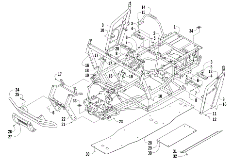 FRAME AND RELATED PARTS