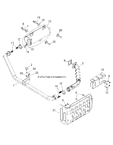 ENGINE, EXHAUST - R141D9JDA/2D9JDA (49BRUTUSEXHAUST13)