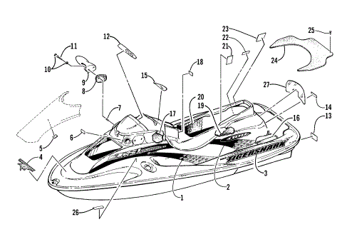 DECAL AND FOOTPAD ASSEMBLY