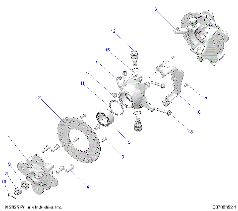 SUSPENSION, FRONT HUB