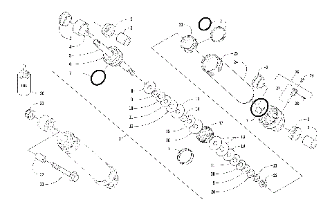REAR SUSPENSION REAR ARM SHOCK ABSORBER [105744]