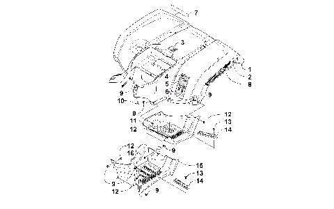 REAR BODY PANEL AND FOOTWELL ASSEMBLIES [300562]
