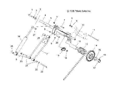 TORQUE ARM, REAR - S07PK6FS/FE/PM6FS/PM6FSA (49SNOWTORQUEREAR600RMK)