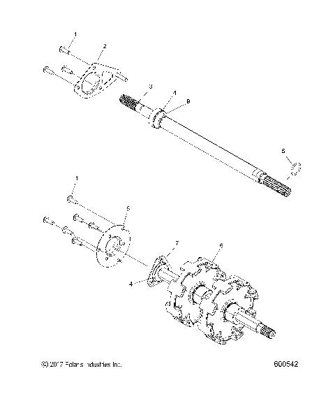 DRIVE TRAIN, JACKSHAFT and DRIVESHAFT - S19DCH6PS ALL OPTIONS (600542)