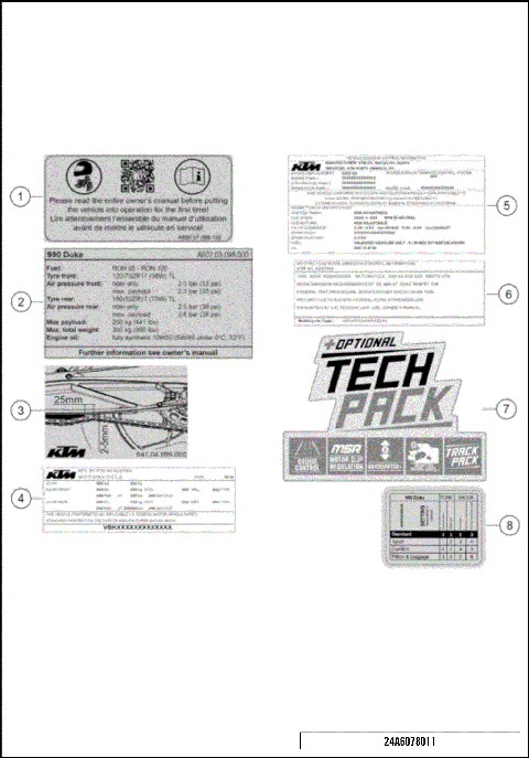 TECHNIC INFORMATION STICKER