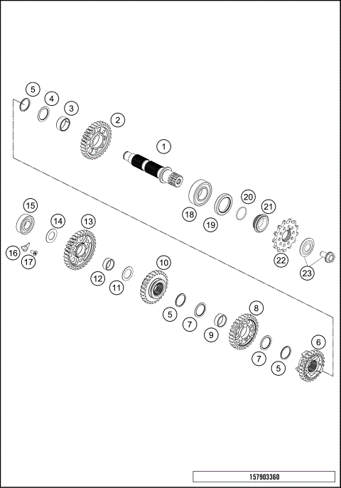 TRANSMISSION II - COUNTERSHAFT