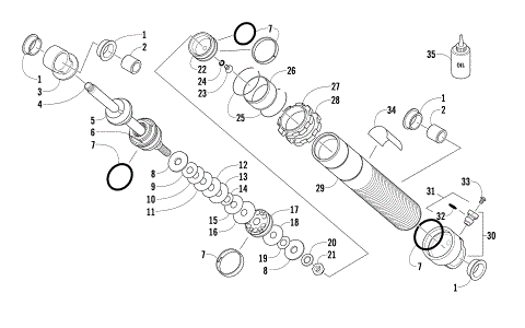 FRONT SUSPENSION SHOCK ABSORBER