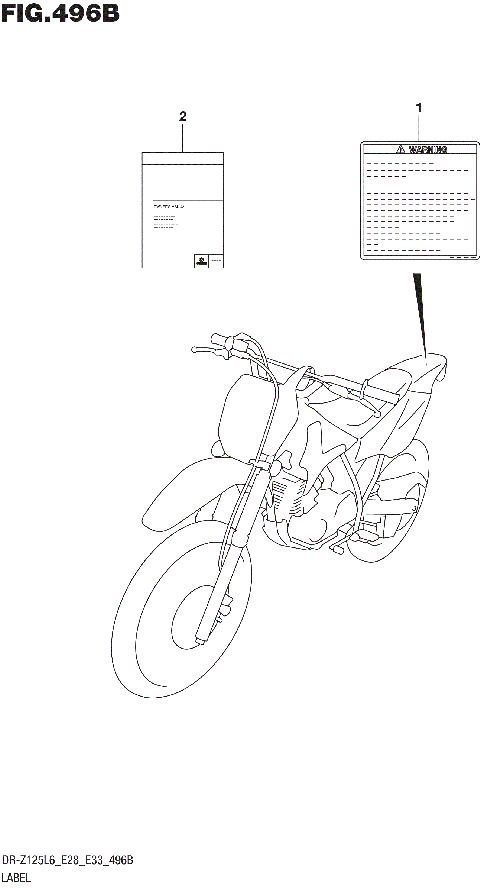LABEL (DR-Z125LL6 E28)