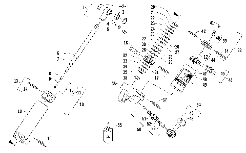 REAR SUSPENSION REAR ARM SHOCK ABSORBER [100126]